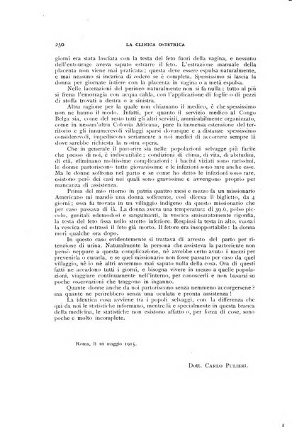 La clinica ostetrica rivista di ostetricia, ginecologia e pediatria. - A. 1, n. 1 (1899)-a. 40, n. 12 (dic. 1938)