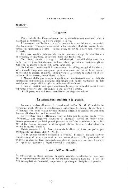 La clinica ostetrica rivista di ostetricia, ginecologia e pediatria. - A. 1, n. 1 (1899)-a. 40, n. 12 (dic. 1938)