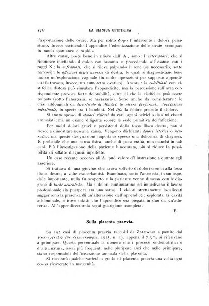 La clinica ostetrica rivista di ostetricia, ginecologia e pediatria. - A. 1, n. 1 (1899)-a. 40, n. 12 (dic. 1938)