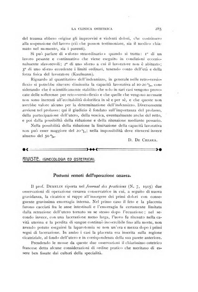 La clinica ostetrica rivista di ostetricia, ginecologia e pediatria. - A. 1, n. 1 (1899)-a. 40, n. 12 (dic. 1938)