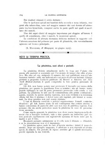 La clinica ostetrica rivista di ostetricia, ginecologia e pediatria. - A. 1, n. 1 (1899)-a. 40, n. 12 (dic. 1938)