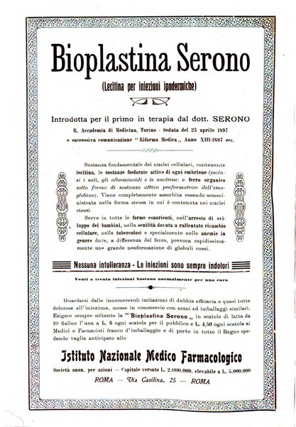 La clinica ostetrica rivista di ostetricia, ginecologia e pediatria. - A. 1, n. 1 (1899)-a. 40, n. 12 (dic. 1938)