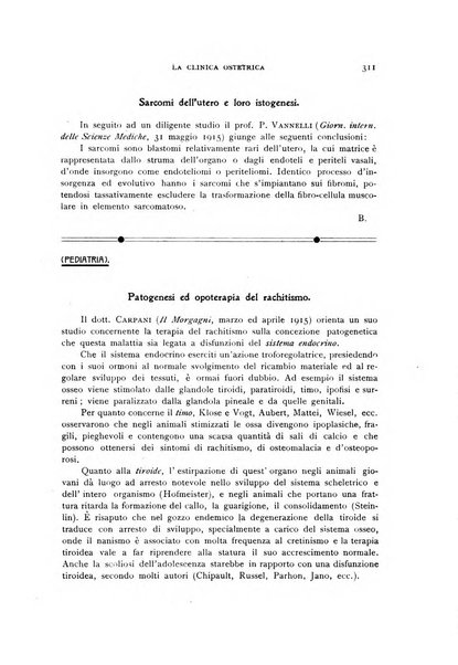 La clinica ostetrica rivista di ostetricia, ginecologia e pediatria. - A. 1, n. 1 (1899)-a. 40, n. 12 (dic. 1938)