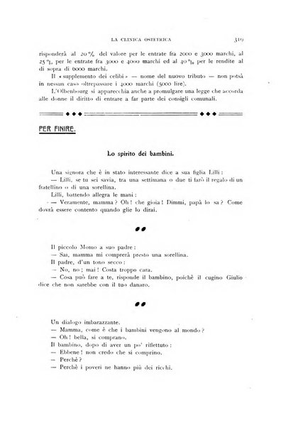 La clinica ostetrica rivista di ostetricia, ginecologia e pediatria. - A. 1, n. 1 (1899)-a. 40, n. 12 (dic. 1938)