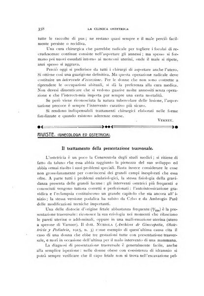 La clinica ostetrica rivista di ostetricia, ginecologia e pediatria. - A. 1, n. 1 (1899)-a. 40, n. 12 (dic. 1938)