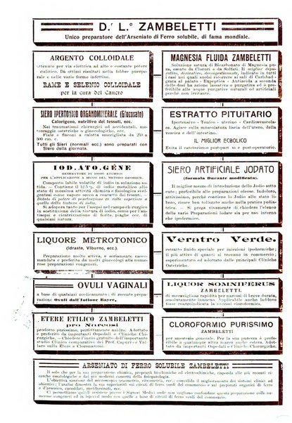 La clinica ostetrica rivista di ostetricia, ginecologia e pediatria. - A. 1, n. 1 (1899)-a. 40, n. 12 (dic. 1938)