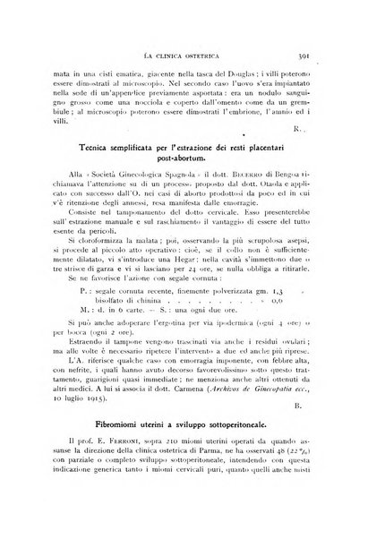 La clinica ostetrica rivista di ostetricia, ginecologia e pediatria. - A. 1, n. 1 (1899)-a. 40, n. 12 (dic. 1938)