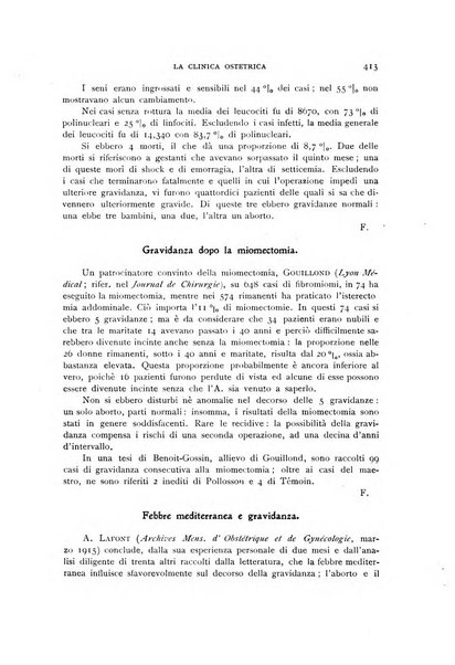 La clinica ostetrica rivista di ostetricia, ginecologia e pediatria. - A. 1, n. 1 (1899)-a. 40, n. 12 (dic. 1938)