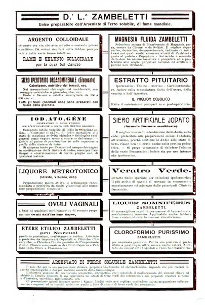 La clinica ostetrica rivista di ostetricia, ginecologia e pediatria. - A. 1, n. 1 (1899)-a. 40, n. 12 (dic. 1938)