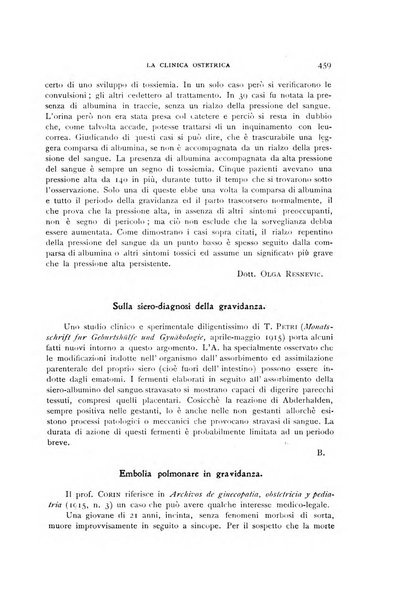 La clinica ostetrica rivista di ostetricia, ginecologia e pediatria. - A. 1, n. 1 (1899)-a. 40, n. 12 (dic. 1938)