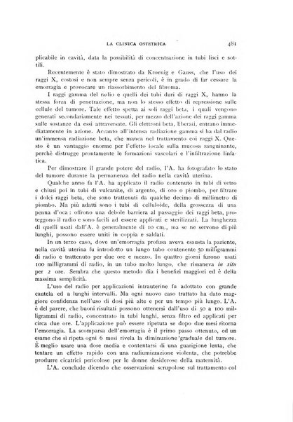 La clinica ostetrica rivista di ostetricia, ginecologia e pediatria. - A. 1, n. 1 (1899)-a. 40, n. 12 (dic. 1938)