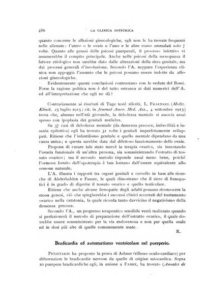 La clinica ostetrica rivista di ostetricia, ginecologia e pediatria. - A. 1, n. 1 (1899)-a. 40, n. 12 (dic. 1938)