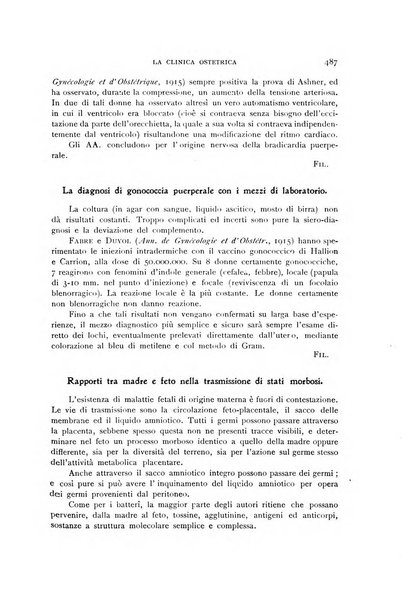 La clinica ostetrica rivista di ostetricia, ginecologia e pediatria. - A. 1, n. 1 (1899)-a. 40, n. 12 (dic. 1938)