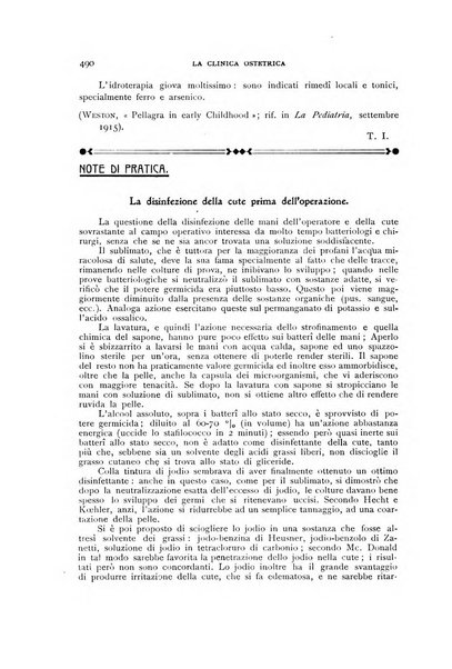 La clinica ostetrica rivista di ostetricia, ginecologia e pediatria. - A. 1, n. 1 (1899)-a. 40, n. 12 (dic. 1938)