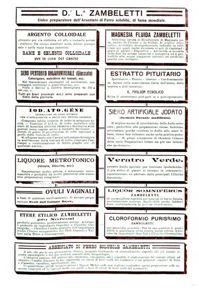 La clinica ostetrica rivista di ostetricia, ginecologia e pediatria. - A. 1, n. 1 (1899)-a. 40, n. 12 (dic. 1938)