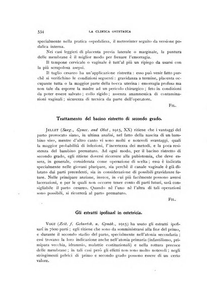 La clinica ostetrica rivista di ostetricia, ginecologia e pediatria. - A. 1, n. 1 (1899)-a. 40, n. 12 (dic. 1938)