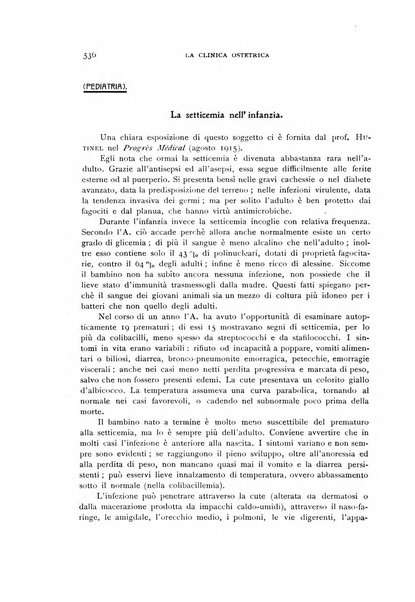 La clinica ostetrica rivista di ostetricia, ginecologia e pediatria. - A. 1, n. 1 (1899)-a. 40, n. 12 (dic. 1938)