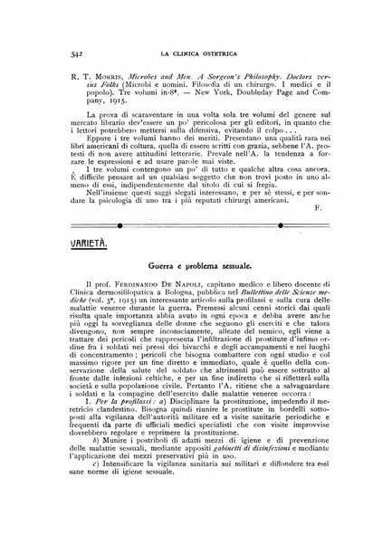 La clinica ostetrica rivista di ostetricia, ginecologia e pediatria. - A. 1, n. 1 (1899)-a. 40, n. 12 (dic. 1938)