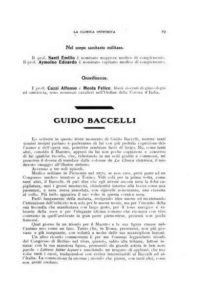 La clinica ostetrica rivista di ostetricia, ginecologia e pediatria. - A. 1, n. 1 (1899)-a. 40, n. 12 (dic. 1938)