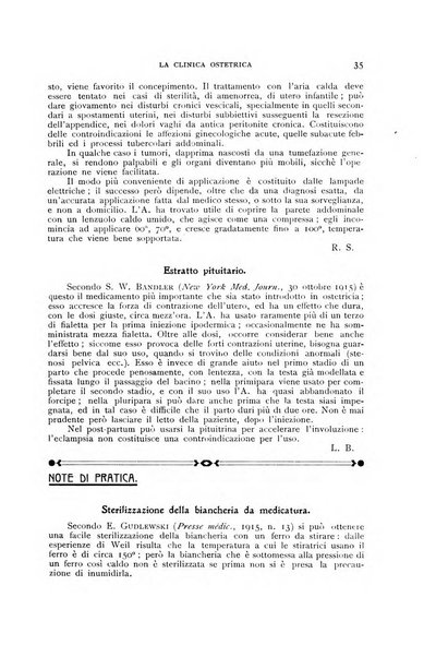 La clinica ostetrica rivista di ostetricia, ginecologia e pediatria. - A. 1, n. 1 (1899)-a. 40, n. 12 (dic. 1938)