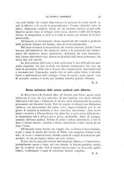 La clinica ostetrica rivista di ostetricia, ginecologia e pediatria. - A. 1, n. 1 (1899)-a. 40, n. 12 (dic. 1938)