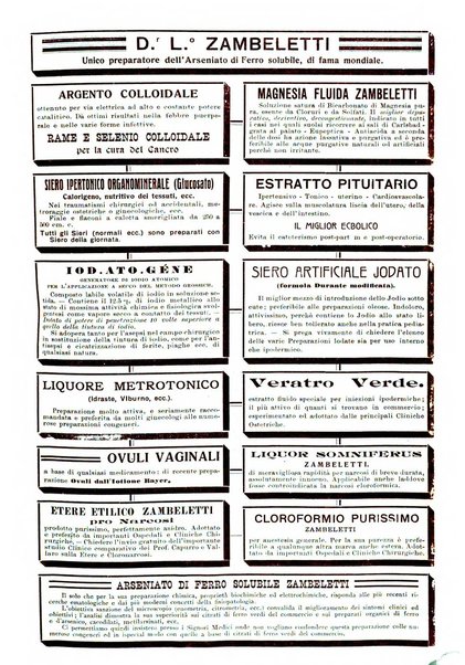 La clinica ostetrica rivista di ostetricia, ginecologia e pediatria. - A. 1, n. 1 (1899)-a. 40, n. 12 (dic. 1938)