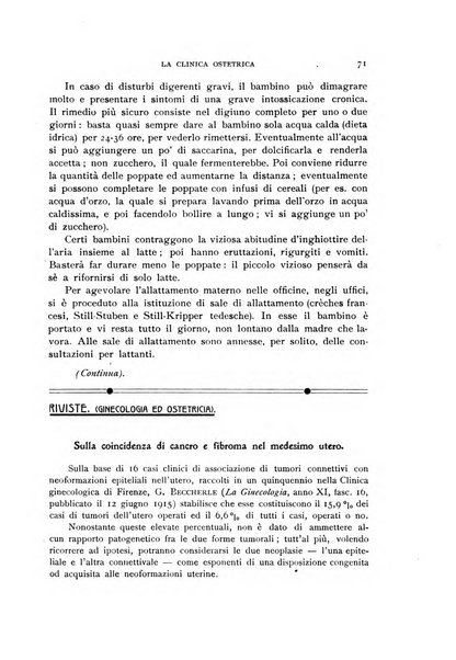 La clinica ostetrica rivista di ostetricia, ginecologia e pediatria. - A. 1, n. 1 (1899)-a. 40, n. 12 (dic. 1938)