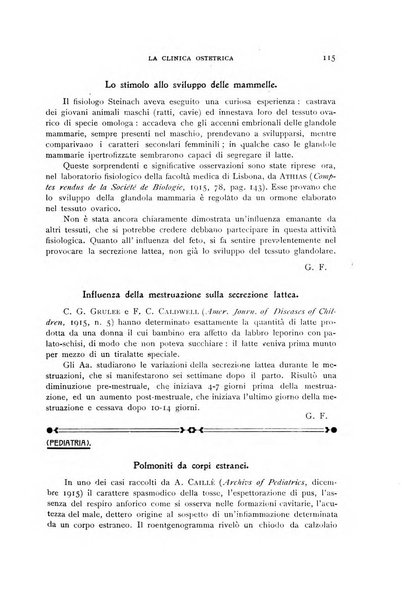 La clinica ostetrica rivista di ostetricia, ginecologia e pediatria. - A. 1, n. 1 (1899)-a. 40, n. 12 (dic. 1938)