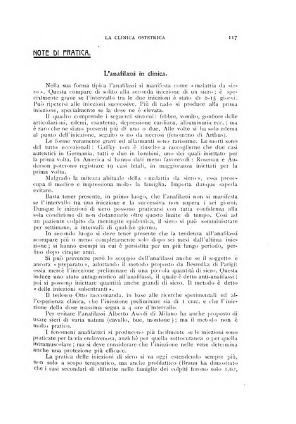 La clinica ostetrica rivista di ostetricia, ginecologia e pediatria. - A. 1, n. 1 (1899)-a. 40, n. 12 (dic. 1938)