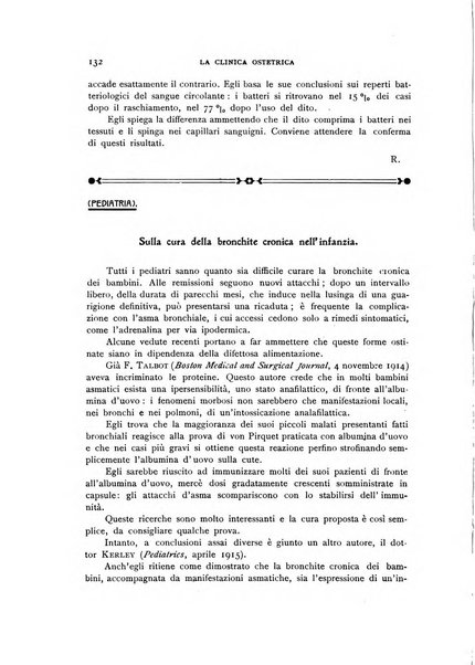 La clinica ostetrica rivista di ostetricia, ginecologia e pediatria. - A. 1, n. 1 (1899)-a. 40, n. 12 (dic. 1938)