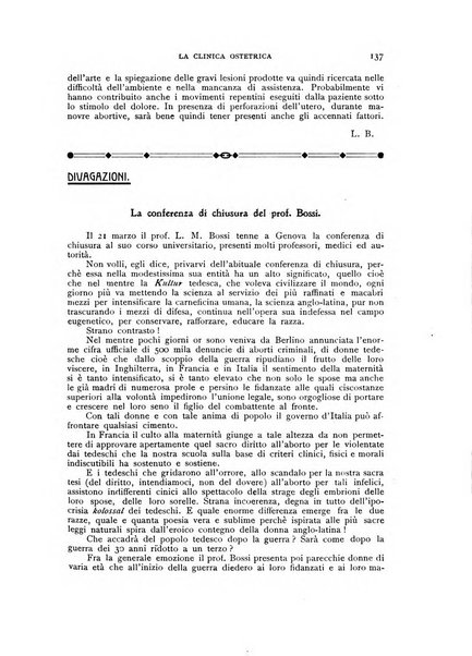 La clinica ostetrica rivista di ostetricia, ginecologia e pediatria. - A. 1, n. 1 (1899)-a. 40, n. 12 (dic. 1938)