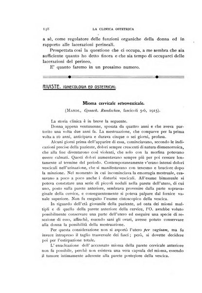 La clinica ostetrica rivista di ostetricia, ginecologia e pediatria. - A. 1, n. 1 (1899)-a. 40, n. 12 (dic. 1938)