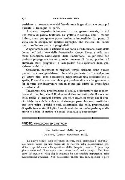 La clinica ostetrica rivista di ostetricia, ginecologia e pediatria. - A. 1, n. 1 (1899)-a. 40, n. 12 (dic. 1938)