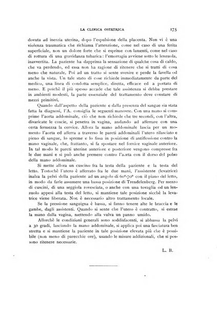 La clinica ostetrica rivista di ostetricia, ginecologia e pediatria. - A. 1, n. 1 (1899)-a. 40, n. 12 (dic. 1938)