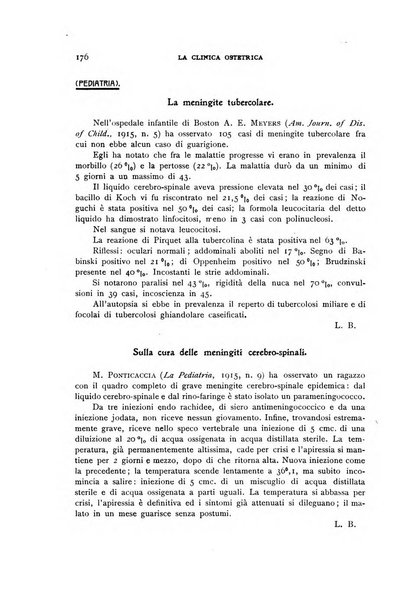 La clinica ostetrica rivista di ostetricia, ginecologia e pediatria. - A. 1, n. 1 (1899)-a. 40, n. 12 (dic. 1938)