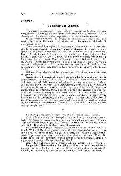 La clinica ostetrica rivista di ostetricia, ginecologia e pediatria. - A. 1, n. 1 (1899)-a. 40, n. 12 (dic. 1938)