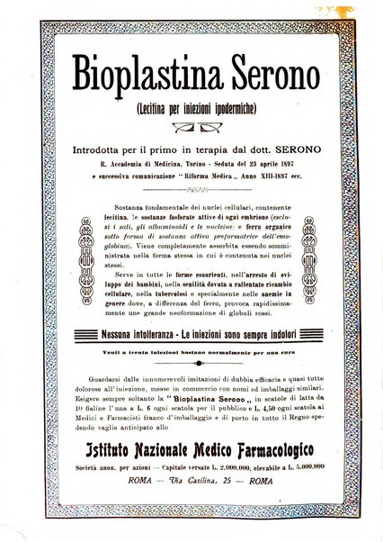 La clinica ostetrica rivista di ostetricia, ginecologia e pediatria. - A. 1, n. 1 (1899)-a. 40, n. 12 (dic. 1938)