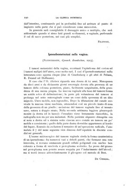 La clinica ostetrica rivista di ostetricia, ginecologia e pediatria. - A. 1, n. 1 (1899)-a. 40, n. 12 (dic. 1938)