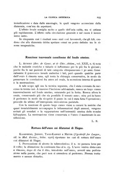 La clinica ostetrica rivista di ostetricia, ginecologia e pediatria. - A. 1, n. 1 (1899)-a. 40, n. 12 (dic. 1938)