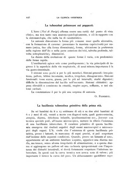 La clinica ostetrica rivista di ostetricia, ginecologia e pediatria. - A. 1, n. 1 (1899)-a. 40, n. 12 (dic. 1938)