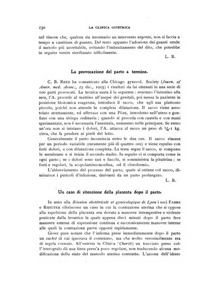 La clinica ostetrica rivista di ostetricia, ginecologia e pediatria. - A. 1, n. 1 (1899)-a. 40, n. 12 (dic. 1938)