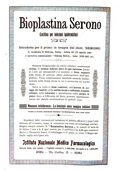 La clinica ostetrica rivista di ostetricia, ginecologia e pediatria. - A. 1, n. 1 (1899)-a. 40, n. 12 (dic. 1938)