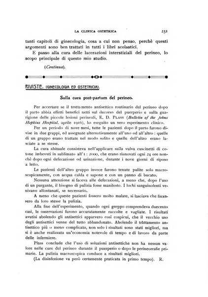 La clinica ostetrica rivista di ostetricia, ginecologia e pediatria. - A. 1, n. 1 (1899)-a. 40, n. 12 (dic. 1938)