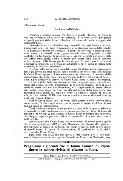 La clinica ostetrica rivista di ostetricia, ginecologia e pediatria. - A. 1, n. 1 (1899)-a. 40, n. 12 (dic. 1938)