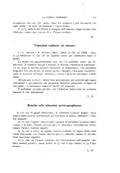 La clinica ostetrica rivista di ostetricia, ginecologia e pediatria. - A. 1, n. 1 (1899)-a. 40, n. 12 (dic. 1938)