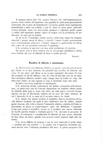 La clinica ostetrica rivista di ostetricia, ginecologia e pediatria. - A. 1, n. 1 (1899)-a. 40, n. 12 (dic. 1938)