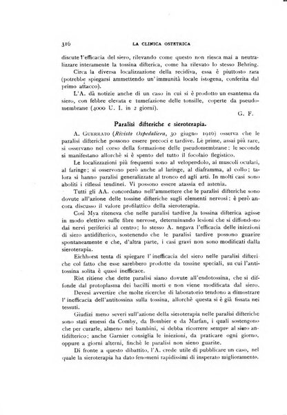 La clinica ostetrica rivista di ostetricia, ginecologia e pediatria. - A. 1, n. 1 (1899)-a. 40, n. 12 (dic. 1938)