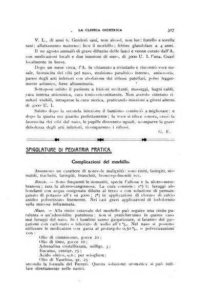 La clinica ostetrica rivista di ostetricia, ginecologia e pediatria. - A. 1, n. 1 (1899)-a. 40, n. 12 (dic. 1938)