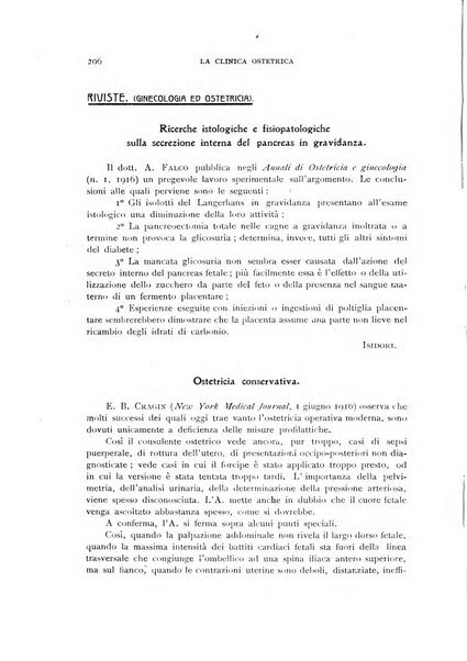 La clinica ostetrica rivista di ostetricia, ginecologia e pediatria. - A. 1, n. 1 (1899)-a. 40, n. 12 (dic. 1938)