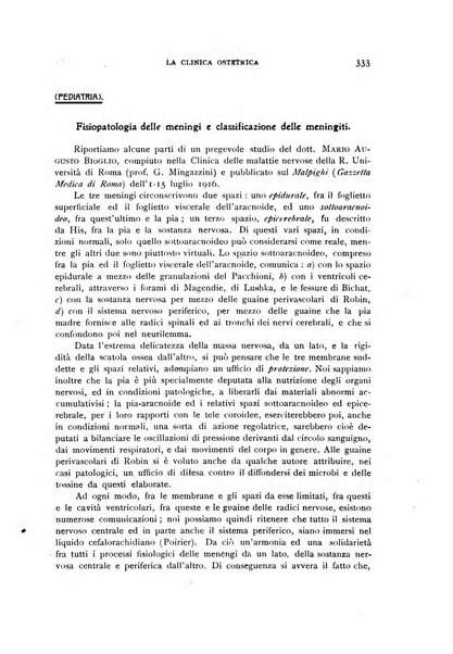 La clinica ostetrica rivista di ostetricia, ginecologia e pediatria. - A. 1, n. 1 (1899)-a. 40, n. 12 (dic. 1938)